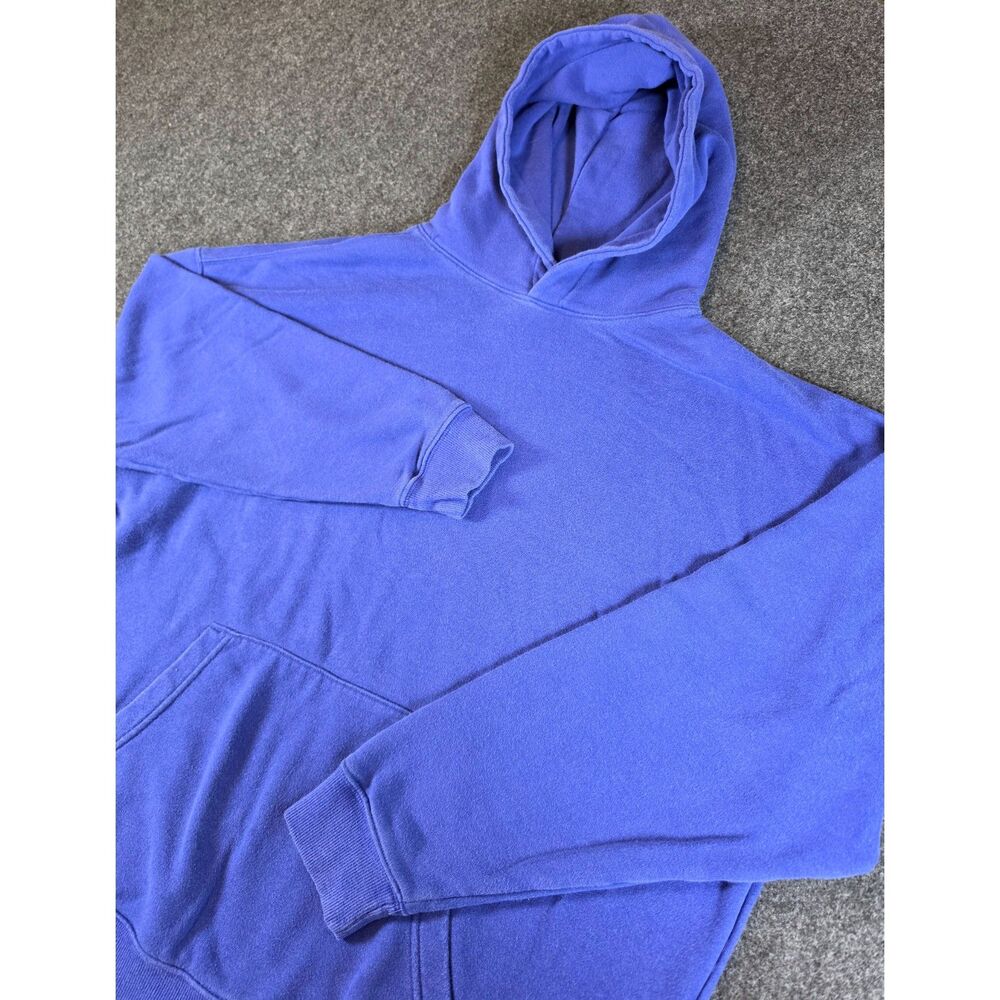 No Boundaries Mens Medium Blue Oversized Hoodie Pullover Fleece Sweatshirt